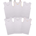 thumbnail image 4 of Buyless Fashion Débardeurs Sans Étiquette pour Filles Col Rond en Coton avec Bordure et Sangle (12 Pack), 4 of 8