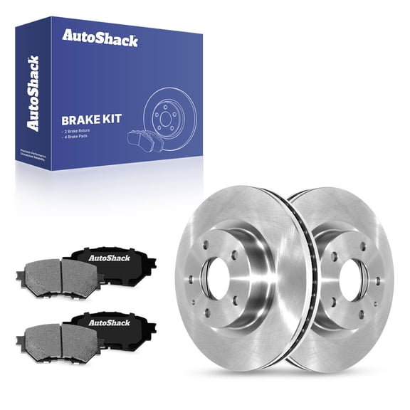 AutoShack Front Vented Brake Rotors   Ceramic Pads 6-PC Brake Kit Replacement for 2014-2018 Mazda 3 2014 Mazda 3 Sport 11.61" (295 mm)