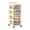 Clear A, variant on Rolling Storage Cart With Drawers Plastic Mobile Organizer Unit On Wheels For Snacks Toys 3-Tier White