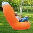 thumbnail image 4 of iMounTEK [Inflatable] Air Lounger Sofa/Couch Chair Seats. Comfortable, Durable, Portable Home/Camping/Hiking/Beach/Park/Backyard/Pool/Travel Inflatable Chairs. Includes Carrying Bag [ORANGE/LARGE], 4 of 11