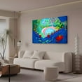 thumbnail image 3 of David Hockney Garden ii Canvas Poster Bedroom Decor Sports Landscape Office Room Decor Gift,Frame-style,08x12inch(20x30cm), 3 of 8