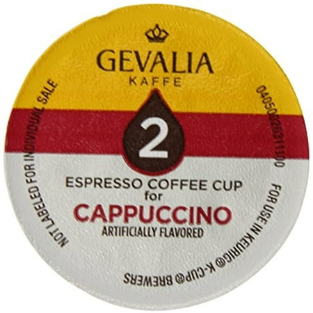 Gevalia Kaffe  2-Step K-Cup & Froth Packets  6 Count  5.6Oz Box (Pack Of 3) (Cappuccino Espresso)