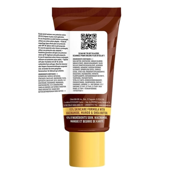 Base de maquillaje con SPF 30 NYX PROFESSIONAL MAKEUP Glaze Tint Hazelnut Butta (Chocolate) 30 ml