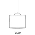 thumbnail image 3 of Inspire Collection One-Light Brushed Nickel Off-white Shade Traditional Mini-Pendant Light, 3 of 3