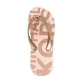 thumbnail image 5 of Michael Kors MK Logo Branded PVC Jet Set Women's Flip Flops, Powder Blush, 7M, 5 of 7