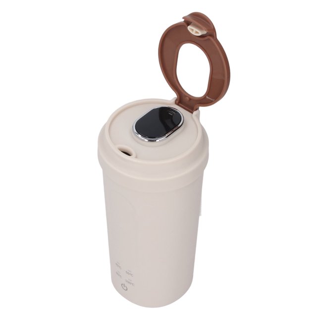 Mini Hot Water Boiler, Quick Boiling Stainless Steel Portable Electric Kettle 300W 5000mAh for Tea Coffee Milk