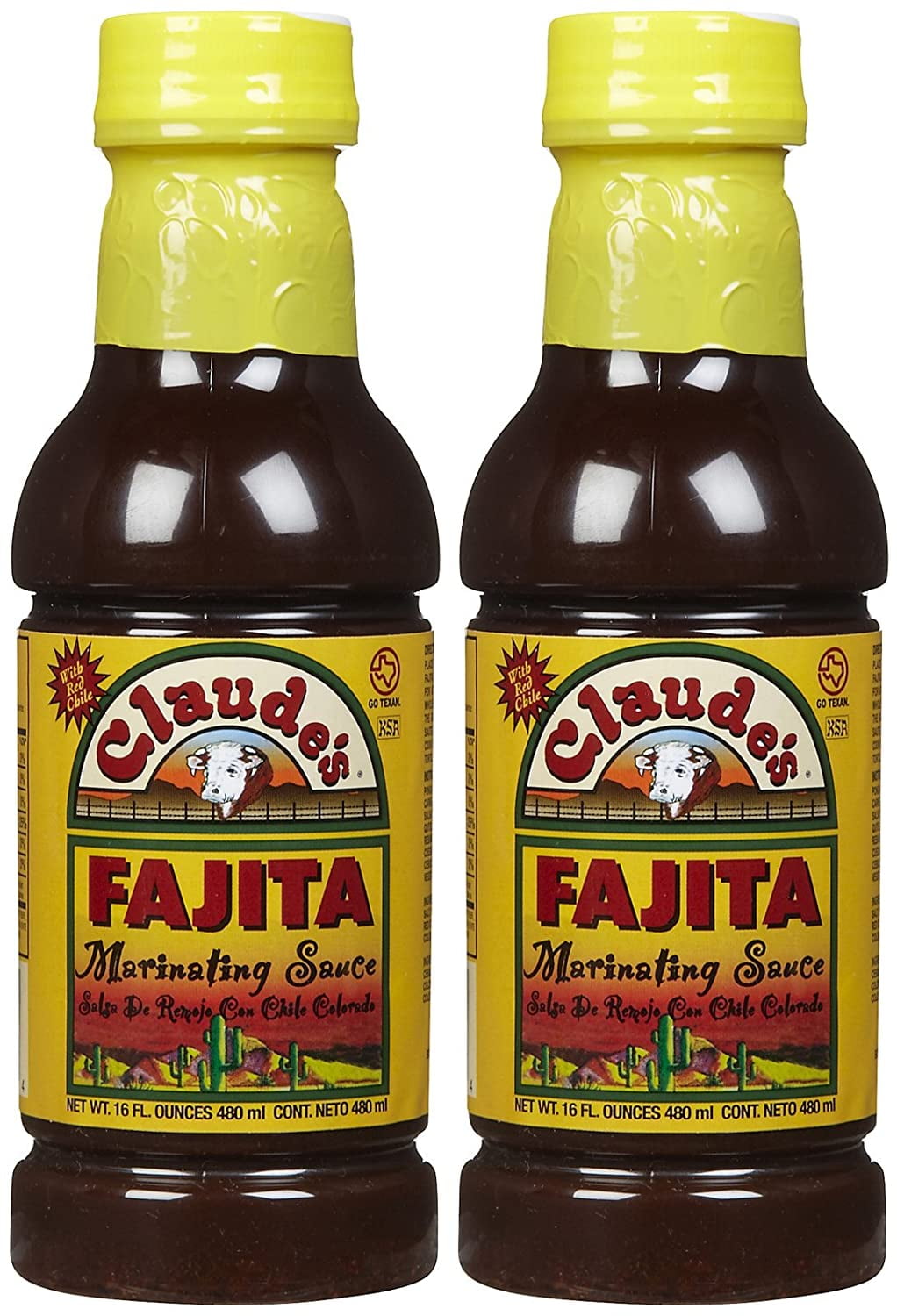 Claudes Fajita Marinade Sauce, 16 oz, 2 pk - Walmart.com ...
