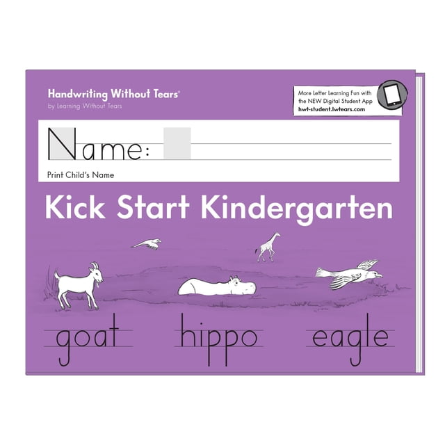 Libro de ejercicios Learning Without Tears Kick Start Kindergarten