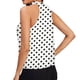 thumbnail image 3 of Tops estampados florales plisados casuales sin mangas estampados a la moda para mujer Fridja  qr4140, 3 of 5