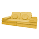 thumbnail image 1 of Dundy Plus Sillón de Actividades Modular Infantil, Sofá de Piso para Niños y Adultos, Juego para Niños y Bebés con 8 Piezas. (Amarillo), 1 of 8