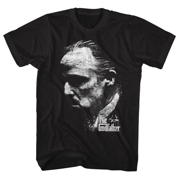 The Godfather City Profile Black Adult T-Shirt 5Xl