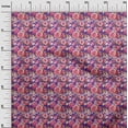 thumbnail image 3 of oneOone Viscose Jersey Dark Purple Fabric Florals Sewing Fabric By The Yard Printed Diy Clothing Sewing Supplies 60 Inch Wide, 3 of 4