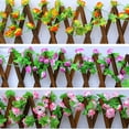 thumbnail image 2 of 2Pcs Artficial Small Rose Rattan Imitation Flower Hanging Vine Fake Plant Decoration for Home Wedding Party, 2 of 7