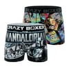 CRAZYBOXER Men's Underwear The Mandalorian Breathable Distortion-free Boxer Brief Original (2 PACK)