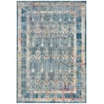 thumbnail image 2 of Unique Loom Williamsburg Brighton Rug Blue/Beige 5' 3" x 7' 9" Border Bohemian Perfect For Living Room Bed Room Dining Room Office, 2 of 6