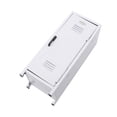 thumbnail image 3 of Mini Locker,Metal Small Locker for Desktop, White| Desktop Organizer Box For Makeup Office Supplies Small Items, 10.8 x 4.5 x 4.5 inch, 3 of 4