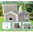 thumbnail image 2 of Gowoodhut Cat House Outdoor Weatherproof Cat Shelter with Platform, for 1-3 Small Animals, 2 of 7