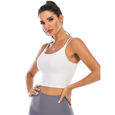 

Tinglu Women Sling Vest Wrapped Chest Female Tube Top Pad Tank Yoga Bras