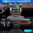 thumbnail image 3 of For 2007-2012 Chevrolet Tahoe Android 12.0 Stereo Car Radio GPS Carplay, 3 of 19