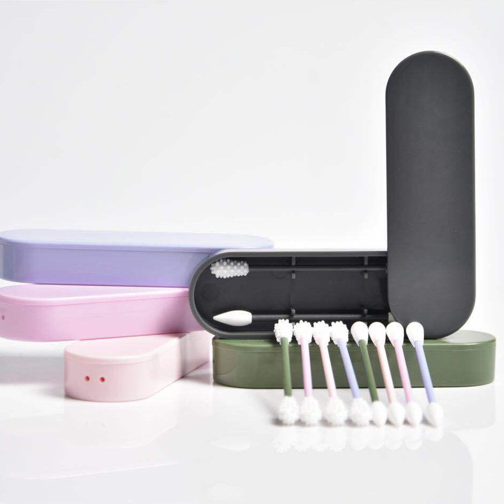 Reusable Cotton Swabs Washable Silicone Buds Ear Cleaning Bud Stick