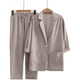 thumbnail image 1 of Puntoco Moda Mujer Cómodo Casual Cuello vuelto Botón Blusa de manga larga + Conjuntos de pantalones sueltos Puntoco Puntoco-2065, 1 of 8