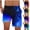 Blue, variant on LpwkSSA Mens Tie Dye Swim Shorts Elastic Waistband Design Breathable Fabric Relaxed Silhouette for Pool Parties Red M