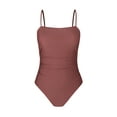 thumbnail image 2 of Cupshe Women's Swimsuit One Piece Bathing Suit Square Neck Cutout Back Tummy Control with Adjustable Spaghetti Straps, Size XS-XL, 2 of 5