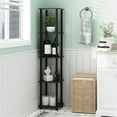 thumbnail image 2 of Furinno Durable 11.6 W x 11.6 D x 57.7 H 5-Shelf Freestanding Shelving Unit, Black, 2 of 6