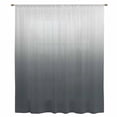thumbnail image 2 of Grey Ombre Sheer Curtains 72 Inch Length, Light Filtering Voile Curtain Panel, Gray White Gradient Modern Abstract Art Rod Pocket Drapes Window Treatments for Living Room Bedroom 52"x72", 2 of 9