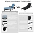 thumbnail image 2 of 3PC Outdoor Patio Chaise Lounge Set | TouchTilt Mechanism for Relaxing Outdoors | Aluminum Frame with Tapered Legs | Stain & Mold Resistant Sunbrella Cushions, 2 of 4