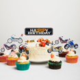 thumbnail image 3 of Cake Topper Classic Retro Motorcycle Happy Birthday, 7 unidades, 3 of 5