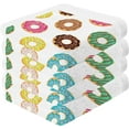 thumbnail image 2 of GZHJMY Donuts Wash Cloths 6 Pack - 12 x 12 Inch Super Super Soft Washcloths for Your Face and Body - 100% Cotton Absorbent Baby Face Towel, 2 of 7
