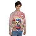 thumbnail image 4 of Happy Valentine’s Day Adorable Labrador Retriever Puppy Holding Heart Balloon All Over Print 3D Baseball Jacket Lab Dog Lover Gifts Bomber Jacket Softball - 00030, 4 of 6