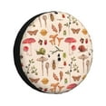 thumbnail image 2 of Balery Retro Autum Mushrooms Tire Covers - Tough Tire Wheel Protector for Truck, SUV, Trailer, Camper, RV -15 inch, 2 of 8