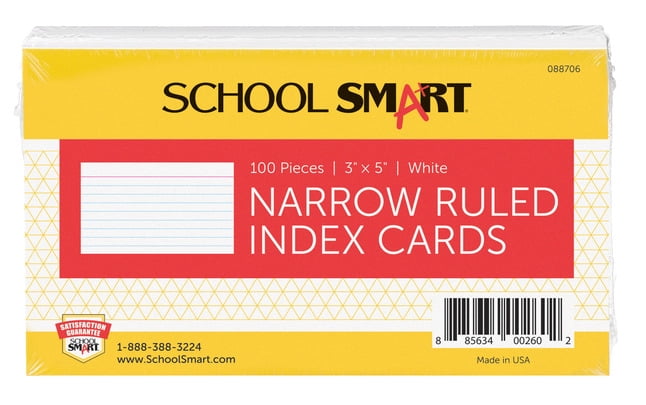 Ruled 3 x 2.5 10010 200 per Pack Oxford Half Size Index Cards Assorted Colors