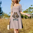 thumbnail image 4 of Vestido rosa sin mangas de Haggis salvaje Traje de verano para mujer Vestidos sueltos elegantes para mujer Vestidos largos Vestido, 4 of 7