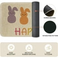 thumbnail image 6 of Easter Kitchen Rug and Mat Set of 2, Happy Easter Bunny Kitchen Decor, Non-Slip Washable Floor Mat, Spring Easter Home Decor Kitchen Sink Front Rug, 17x30+17x47 Inch, 6 of 6