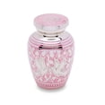 thumbnail image 2 of Urnsdirect2U Pink Loving Dove Token Urn Set of 2. 2.5 inches tall, 2 of 2