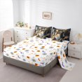 thumbnail image 5 of Feelyou Cartoon Dining Ghost Full Size Bedding Sets, Happy Halloween Pizza Full Size Bed in a Bag, Slate Blue, Halloween Reversible, 7pcs, 5 of 7