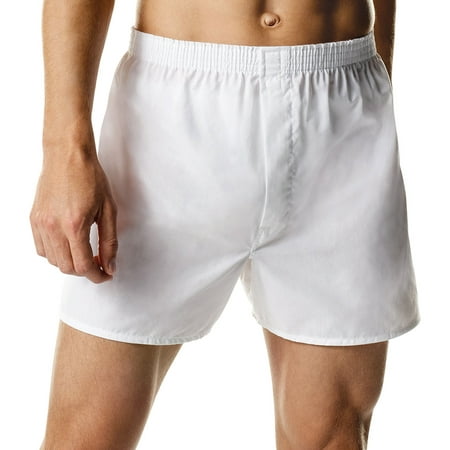 Hanes Big Men's White Woven Boxers - 2 Pack - Walmart.com
