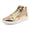 #0149-Gold, variant on Unisex Sport Running Shoes with Reflective Panels, Non Slip Rubber Sole Sneakers, Comfortable Lace up Walking Shoes for Gym Jogging Gift