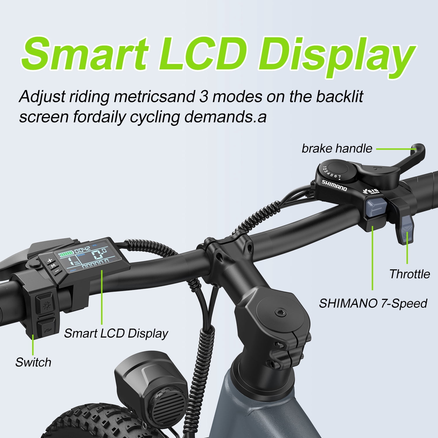 Zoonlai L26 Electric Bike for Adults, Peak 750W, 36V 13AH Battery, Up to 40 Miles Commuting Electric Mountain Bike, 26-Inch wheels, 7-Speed, UL2849