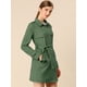 thumbnail image 4 of Día de San Patricio Chaqueta De Gabardina De Gamuza Sintética Con Muesca Para Mujer Blazer De Solapa Pico Con Solapa De Tormenta Verde M, 4 of 6