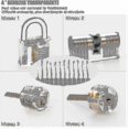 thumbnail image 2 of Lock Picking Kit, 25-piece Lock Picking Kit, Practice Tools With 3 Clear Locks_aa, 2 of 2