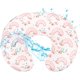 thumbnail image 1 of - nda de almohada impermeable para bebé, ndas elásticas de lactancia para almohadas de lactancia merna, ble nda de almohada de alimentación l para bebés y niñas (arco iris), 1 of 5