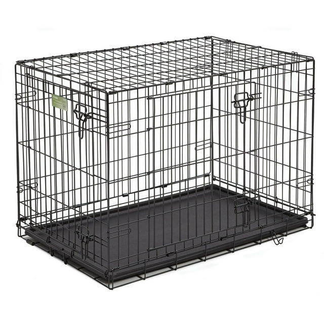 MidWest iCrate Double-Door Folding Dog Crate with Divider Panel