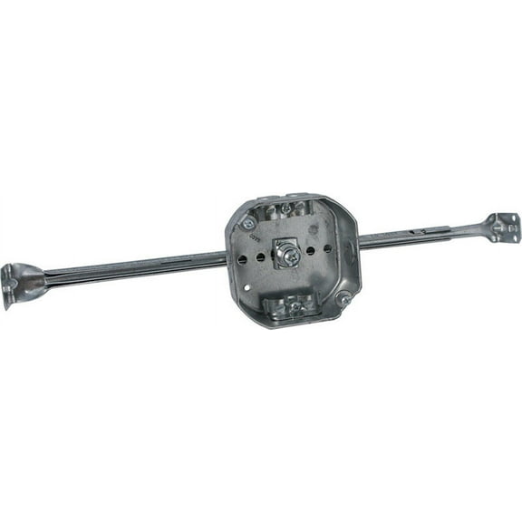 RACO 8326 Ceiling Outlet Box 2-Gang Steel Gray