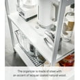thumbnail image 5 of Yamazaki Home Storage Rack - Three Sizes, White, Steel, 67-Inch, Supports 64.9 pounds, Adjustable, 5 of 7