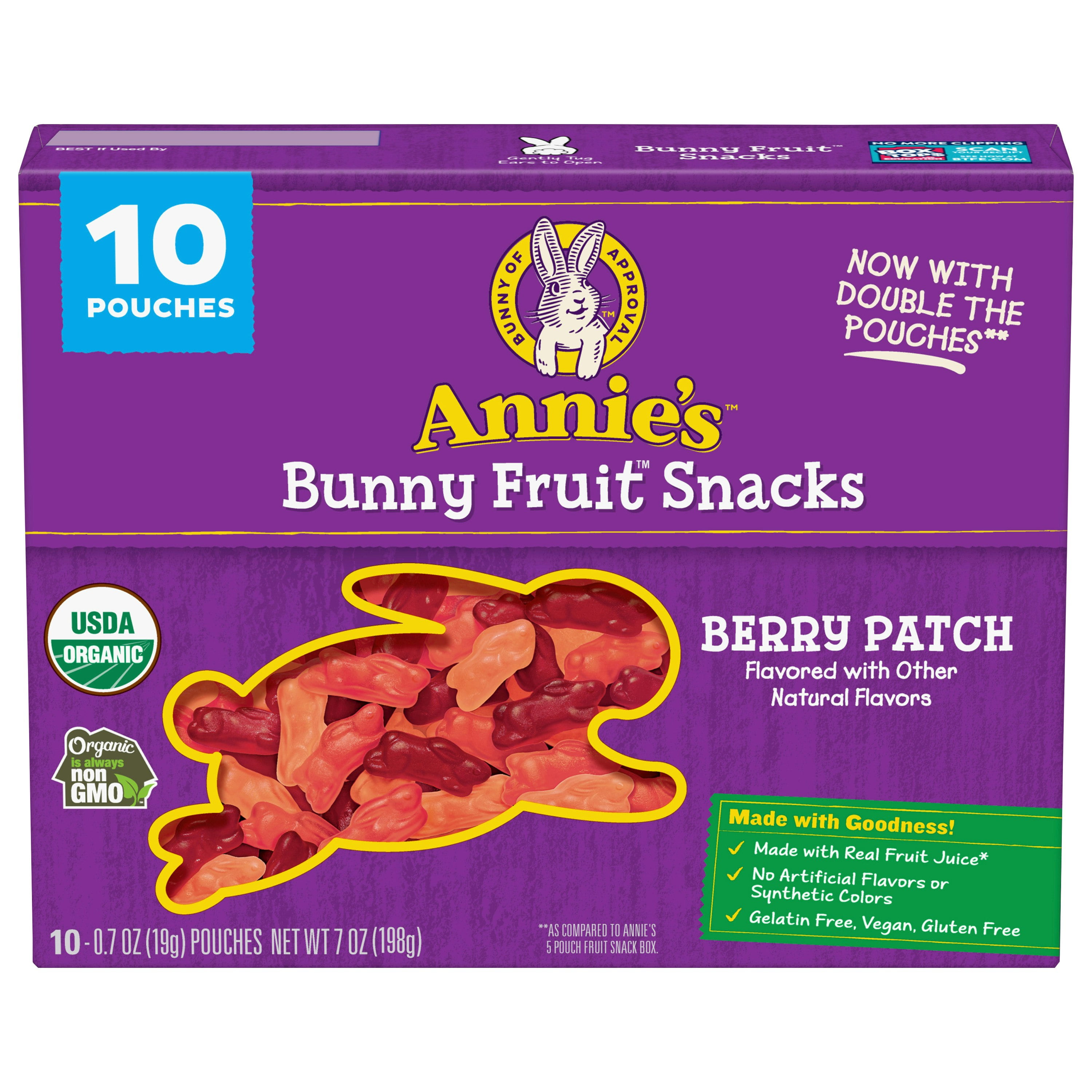 Annie's Homegrown Berry Patch Fruit Snack 7 oz (Pack of 8)
