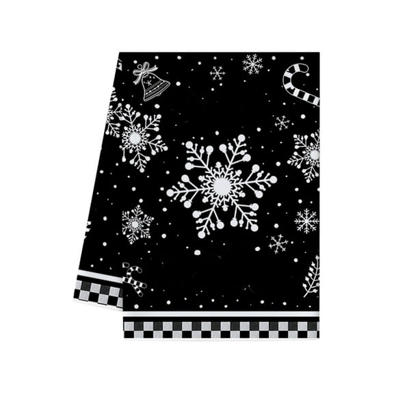 Uuowzo Kitchen Dishes Towels Merry Christmas 23.6x15.8 Inches Winter Drying Cloth Tea Towels for Cooking and Baking Indoor Outdoor Christmas Decorations, G